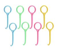 8 Pack Clear Aligner Removal Tool, Teeth Retainers Remover, Invisible Aligner Braces Remover Hook for Tooth Cleaning Oral Care (Yellow, Rose, Green, Blue)