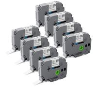 8-Pack Compatible with Brother P-Touch TZe-231 Label Tape, 12mm (0.47") for Brother Label Printer Laminated, Black on White Cassette for PT-E110 H110 H100R H101C H105 PT-1000 PT-H108 Label Maker