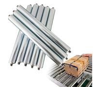 8 Pack Conveyor Rollers, 38 MM Dia Heavy Duty Conveyor Roller Replacement with Bearings for Industrial Transporting, Commercial Gravity Transmission Equipment Rollers, 4 10 16 17 18 24 30 36 40 Inch(3