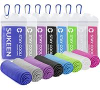 [8 Pack] Cooling Towel (40"x12"), Ice Towel, Soft Breathable Chilly Towel, Microfiber Towel for Yoga, Sport, Running, Gym, Workout,Camping, Fitness, Workout & More Activities
