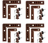 8 Pack Corner Clamps for Woodworking, Earthy Brown