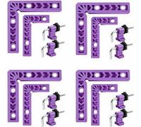 8 Pack Corner Clamps for Woodworking, Violet
