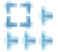 8 Pack Corner Guides for Chipboard Boxes Right Angle Clamp Tool Corner/Divider Assembly for Gluing Papers Card Making Positioning Squares Scrapbooking Tool be Suited to 1mm,1.5mm,2mm and 3mm Thickness