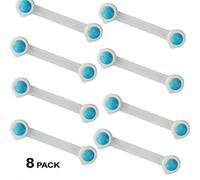 [8 Pack] Cupboard Child Locks, G-Tree Child Drawer Safety Locks Strong Adhesive Baby Door Locks Safety Lock Latch for Drawer and Cabinet Door No Drilling or Tools