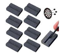 8 Pack Dart Sharpener - V-Groove Sharpening Stone for Metal Dart Tips - Easy Polishing & Deburring - Long-Lasting Darts Sharpener Tool - Essential Darts Accessories for Men and Beginners