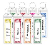 8 Pack DCL Cruise Luggage Tag Holders, Luggage Tags Travel Essentials & Cruise Essentials Zip Seal Clear Cruise Tag Holder with Steel Loops Fits for Dream Fantasy Magic Wonder Wish Treasure 2025&2026