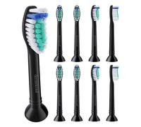 8 Pack demirdental Brush Heads compatible for Philips Sonicare Toothbrush Heads, Hard Replacement Heads, Black, HX7038b