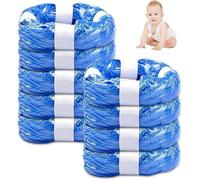 8-Pack Diaper Refill Liners - Nappy Bin Refill Bags Compatible with Tommee Tippee Simplee Sagenic, Twist & Click Refill & AngelCare - Odor Lock and Germ Protection