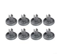 8 Pack Dishwasher Bottom Basket Wheels Replacement Parts Compatible with for ELECTROLUX for AEG Replaces 50286965004 ABS