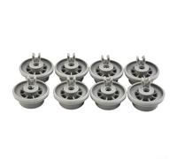 8 Pack Dishwasher Lower Basket Wheels for Bosch for Siemens 35mm Large Tray Roller Replacement Parts Fit for C00210742 Kitchen Appliance Accessories for Lower Dishwasher Rack
