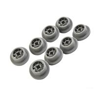 8 Pack Dishwasher Lower Basket Wheels Replacement Rollers for Hotpoint C00210742 For Bosch For Siemens For Neff For Indesit 35mm Outer Diameter 5mm Inner Axle
