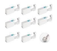 8 Pack Disposable Ear Piercing Gun, DKDDSSS Ear Piercing Kit Safety Asepsis Piercing Tool With Ear Studs For Girls Women Men(White)