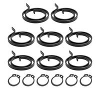 8-Pack Door Handle Spring Repair Kit - 2-Turn 2.5mm Thick Lever with Rose 6 Circlips for Internal Home Door Replacement