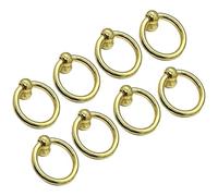 8 Pack Drawer Knob Rings Single Hole Handles Antique Cabinet Pulls for Bar Cabinet Bathroom Cupboard Drawer Handles Ring Closet Drawer Pulls Handles Round Drop Ring Furniture Pull