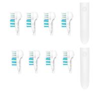 8 Pack Electric Toothbrush Heads Replacement Sensitive Dual Clean Rotating Sets Fit for Braun Oral B Cross Power 4732 3733 4734 Family Bathroom Necessary