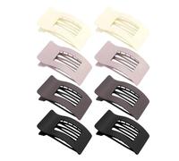 8 Pack Flat Hair Clips for Women - Large Matte Rectangle No-Slip Claw Clips, Strong Hold Styling Barrettes Accessories, Lay Flat Design for Work & Daily Styling (07)