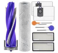 (8 Pack) Flow Replacement Parts Compatible with Narwal Flow Robot Vacuum Cleaner, 1 Roller Brush, 1 Track-type Mop, 2 Side Brushes, 2 HEPA Filters, 2 Dust Bags, Accessories Kit
