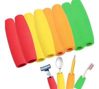 8-Pack Foam Grip Tubing for Utensils - 4 Sizes No-Cut Utensils Adaptive Grip Handle for Utensils Tools & Pens - Built up Tubing Padding Grips Aid for Elderly, Disabled, Arthritic, Handicapped