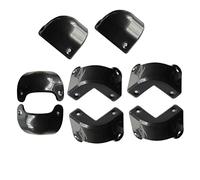 8 Pack Front Rear Black Plastic Guitar AMP Amplifier Cabinet Corner Replacement Part for Marshall