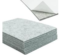 8 Pack Furniture Feet Felt Pads, 5mm Thickness Heavy Duty Floor Protectors, Self-adhesive 20 * 15cm Table Feet Pads - Protect Your Wood Floors(Gray)