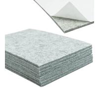 8 Pack Furniture Feet Felt Pads, 5mm Thickness Heavy Duty Floor Protectors, Self-adhesive 20 * 15cm Table Feet Pads - Protect Your Wood Floors(Gray)