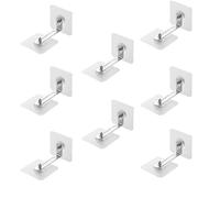 8 Pack Furniture Wall Anchor No Drill The Wall Install for Baby Proofing Adhesive Anti Tip Safety Metal Bracket for Self Adhesive Secure Furniture Prevent Falling Tip for Child Safety