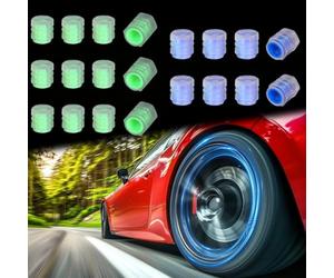 8 Pack Glow in The Dark Luggage Wheel Covers, 2-2.5'' Anti-Noise Silicone Suitcase Wheel Protectors for antler suitcase, Office Chair, Computer Chair, Stroller Wheels (Luminous Green)