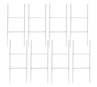 8 Pack Heavy Duty Metal H-Stakes H Frame Wire Stakes, 17.4'' x 7'' Yard Sign Stake for 4mm Corrugated Signs