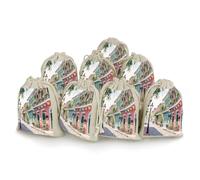 8-pack Hessian Bags, French Quarter Streets Small Hessian Bags, Lavender Bag, Small Burlap Gift Bags Suitable for Parties And Festivals As Well As Candy Handmade Gift Bags Food Storage Bags