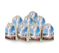 8-pack Hessian Bags Small Hessian Bags Lavender Bag Small Burlap Gift Bags Suitable for Parties And Festivals As Well As Candy Handmade Gift Bags Food Geyser Eruptions Storage Bags