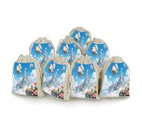 8-pack Hessian Bags Small Hessian Bags Lavender Bag Small Burlap Gift Bags Suitable for Parties And Festivals As Well As Candy Handmade Gift Bags Food Steam Airship Cloud City Storage Bags