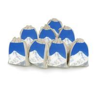 8-pack Hessian Bags, Snow Mountain Small Hessian Bags, Lavender Bag, Small Burlap Gift Bags Suitable for Parties And Festivals As Well As Candy Handmade Gift Bags Food Storage Bags