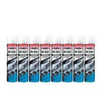 8 Pack Holts Fast-Acting De-Icer Spray 600Ml - Instant Car Windscreen Ice Removal And Refreezing Prevention