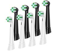 8 Pack iO Brush Heads Compatible with Oral B iO Toothbrush Head, for iO 2 3 4 5 6 7 8 9 10 Series Electric Toothbrushes, Specially formulated for Sensitive Gums, Black/White