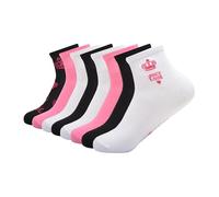 8 PACK JUICY LOVE QUARTER SOCKS