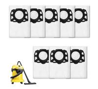8 Pack KFI 357 Vacuum Cleaner Bags Compatible with Kärcher 2 Plus(COLOR:White)