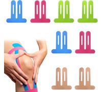 8-Pack Knee Tape for Muscle Support - Waterproof Kinesiology Tape for Knee Pain, Sports Injury Recovery, Athletic Muscle Therapy, Pre-Cut Elastic Strips for Workout, Training, Physiotherapy