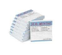 8-Pack Knock Knock Deal with This Hand-Lettered Sticky Notes, to Do Pads, 3 x 3-inches, 100 Sheets Each