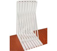 8 Pack L18" x H 12" White Heavy Duty Shelf Brackets with Screws Metal Shelf Brackets Shelf Support Angle Brackets for Shelves L Brackets Heavy Duty Floating Shelf Brackets