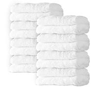 8 Pack Large Burp Cloths for Baby - 20" by 10" Ultra Absorbent Burping Cloth, Baby Washcloths, Newborn Towel - Milk Spit Up Rags - Burpy for Unisex, Boy, Girl - Burp Cloths Set(White)