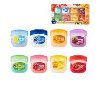 8 Pack Lip Balm Set, Fruit Flavoured Lip Balms for Dry Cracked Chapped Lips, Moisturizing Nourishing Lips Moisturizer for Day and Night, Multipack Lip Repair Balms Gift Set