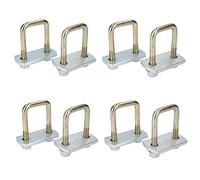 8 Pack M10 40mm x 70mm U-Bolt N-Bolt with Plates & Nuts HIGH TENSILE