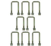 8 Pack M10 40mm x 88mm U-Bolt N-Bolt for Trailers with Nuts HIGH TENSILE