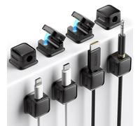 8 Pack Magnetic Cord Organizer, Easy Secure Adhesive Cable Management, Wire Holder Keeper Organizer Management, Hide Or Organize Phone USB Charger Cable for Home,Office,Car,Desk,Nightstand