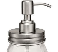 8 Pack Mason Jar Soap Dispenser Lids with Pumps,Lotion Soap Dispenser Lids for 16Oz Regular Mouth Mason Jar Decor,Silver