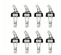 8 Pack Measured Bottle Pourer - Quick Shot Measure Pourer, 2cl/4cl (20ml/40ml) Spirit Dispenser for Wine, Cocktail, Liquor, Suitable for 15-18mm Bottle Neck, Perfect for Home Bar, Pubs, Parties