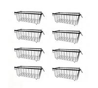 8 Pack Metal Wire Freezer Organizer Bins, Stackable, for Deep Chest Freezer | Metal Wire Freezer Baskets, Dual Lifting Handles, Great Air Circulation, Tidy Frozen Food Storage For Chest Deep Freezers