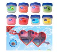 8 Pack Mini Lip Balm Set, Natural Moisturizing Lip Repair Sleeping Lip Mask with Honey Essence & Glycerin, Wrinkle Reduction, Moisturising & Brightening, Travel Lip Care Skincare Kit for For Dry Lips