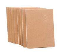 8 Pack Mini Notepad A6 Kraft Cover Blank PageBlank Cover Sketchbook Sketchpad for Travelers, Students, Office, Painting, Writing Sketchbook Memo,60 Sheets