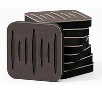 8 Pack - Mini Sound Absorption-Diffuse Acoustic Panel | 23x23cm | Absorption - Diffusion - Reflection - Soundproofing | Color Perforated Plates: (Wenge, COLUMBIA)